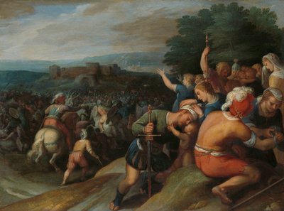 Batavians ympäröivät roomalaiset Veterassa Claudius Civilis saartaa roomalaiset Vetera Castrassa yksi kahdestatoista Batavian kapinasta roomalaisia vastaan tekijältä Otto van Veen