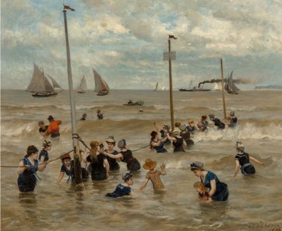 Uiminen meren rannalla, 1876. tekijältä Otto von Thoren