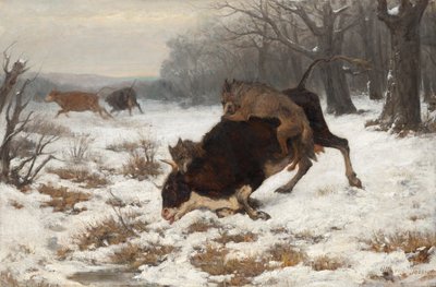 Sudet hyökkäävät lehmän kimppuun tekijältä Otto von Thoren