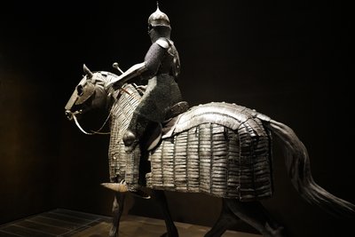 Ratsastajan ja hevosen ottomaanipanssari, 1400-luvun loppu - 1500-luvun alku (metallitöitä) tekijältä Ottoman School