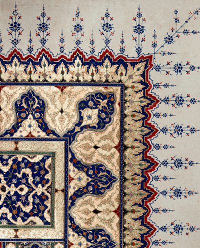 Ottomaanien taide: koodin B 373 sivukohta, miniatyyri. 16. vuosisata. Istanbul, Topkapi Sarayi -museon kirjasto tekijältä Ottoman School