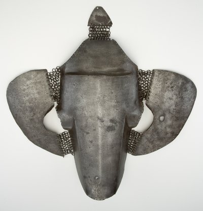 Shaffron, hevosen pääpanssari, 1500-luvun alku (rauta) tekijältä Ottoman School