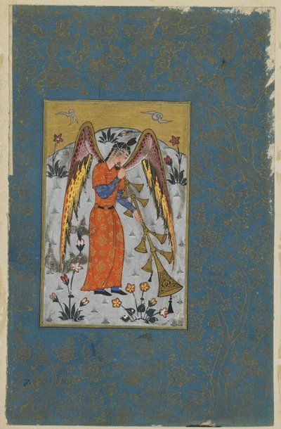 Enkeli Israfil, n. 1580-1590 tekijältä Ottoman School