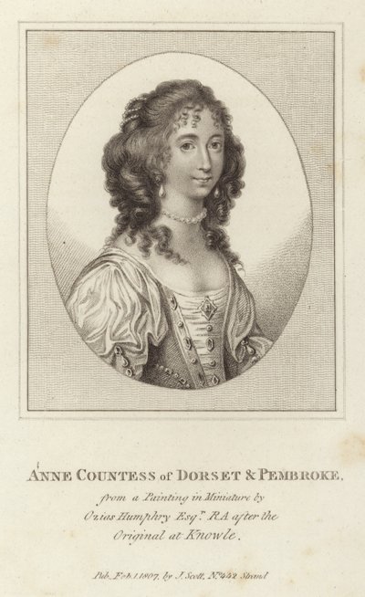 Anne Dorsetin ja Pembroken kreivitär tekijältä Ozias Humphry