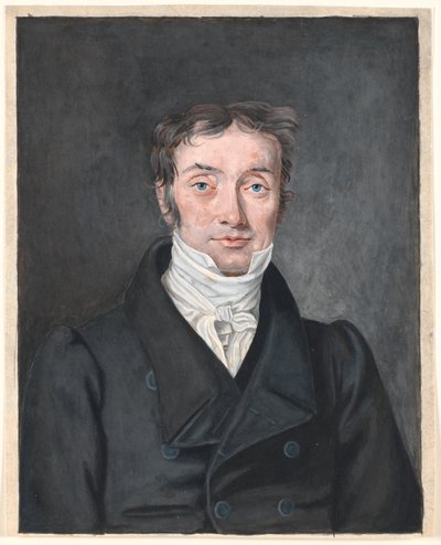 Muotokuva opettaja Hans Jensen Visbystä (1777-1870), Aagerupista, Ramløsen seurakunnasta. tekijältä P.C. Skovgaard