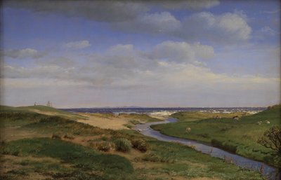 Vista de la costa nord de Zelanda a Dronningmøllefinnish tekijältä P.C. Skovgaard