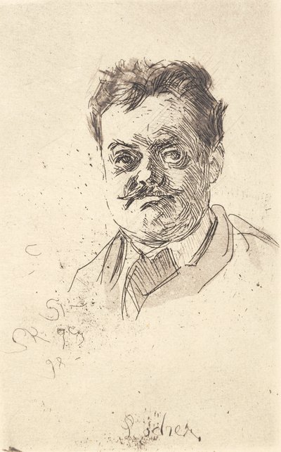 Carl Locherin muotokuva, yksi kasvo tekijältä Peder Severin Krøyer