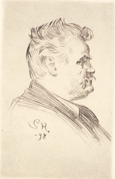 Carl Locherin muotokuva, profiili tekijältä Peder Severin Krøyer