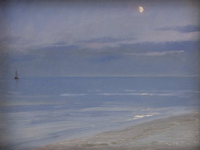 Skagen Beach Moonlightissa tekijältä Peder Severin Krøyer
