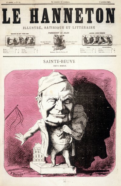 Sainte - Beuve (Sainte-Beuve) - Bernay, "" Le Hanneton""" 10.3.1867 tekijältä P. Bernay