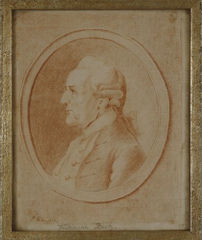 Wilhelm Friedrich Bach, 1782 (punainen liitu paperille) tekijältä P. Guelle or Gulle
