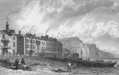 York-hotelli ja kirjasto, Sidmouth, 1832. tekijältä P. Heath