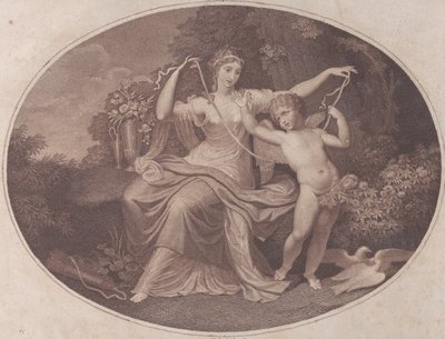 Lempeyssidonta Cupidon siivet, luultavasti 1700-luku. tekijältä P. J. Chaillou