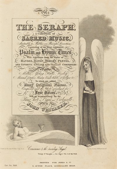 Omatunto ja äänitysenkeli tekijältä P. Jones after William Blake