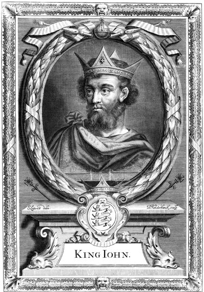 Englannin kuningas John, 1600-luku. tekijältä P. Vanderbanck