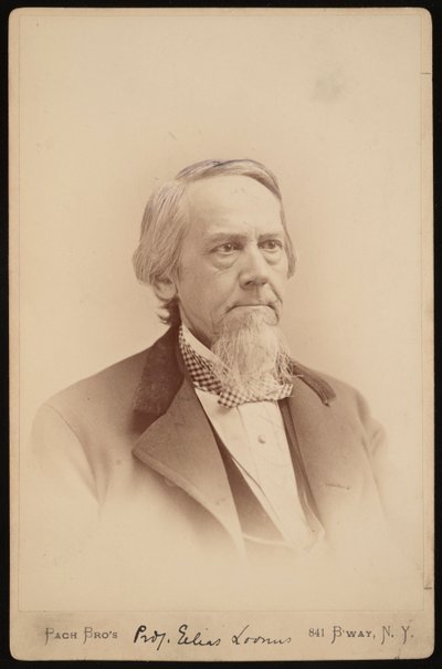 Muotokuva Elias Loomisesta 1811-1889, Vuosina 1883-1889. tekijältä Pach Bros