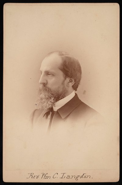 Pastori William Chauncy Langdonin muotokuva 1831-1895, noin 1881. tekijältä Pach Bros