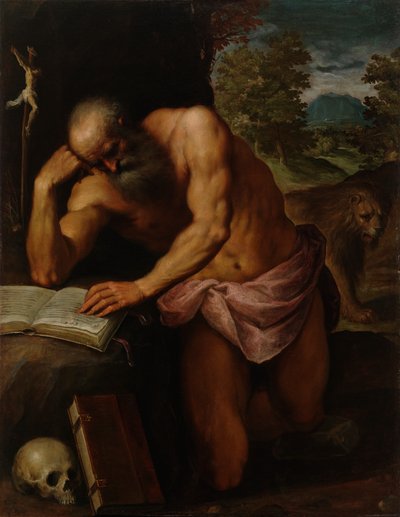 Saint Jerome tekijältä Palma Il Giovane