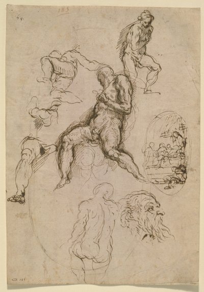 Arkki maalausta varten Salone del Maggior Consigliossa, Ducal Palace, Venetsia, n. 1578 tekijältä Palma Il Giovane