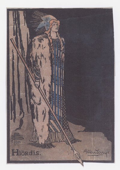 Ellen Terry Hiordiksessa Ibsenin viikingissä tekijältä Pamela Colman Smith