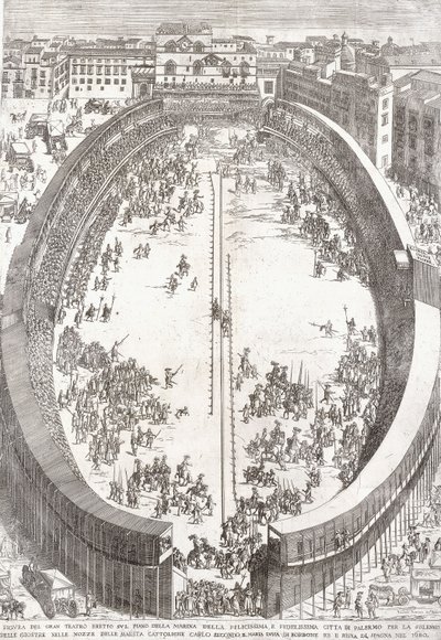Suuren teatterin suuri taitettava lautanen, 1680 tekijältä Paolo Amato