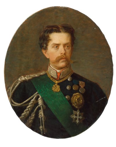 Italian kuninkaan Umberto I:n muotokuva 1844-1900. tekijältä Paolo, Bacchetti