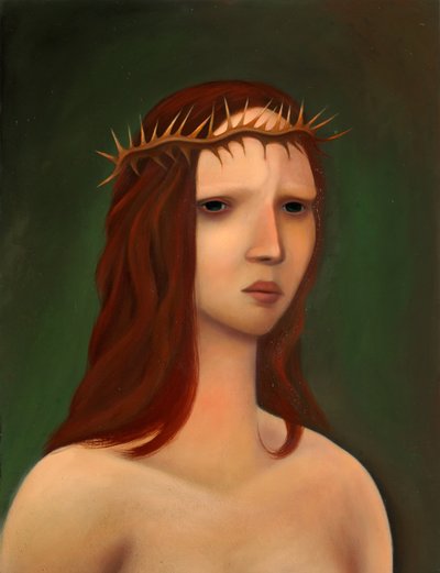 Ecce Homo, 2023 (öljy puupaneelille) tekijältä Paolo Perfranceschi
