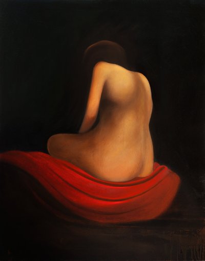 Nimetön, 2016 (öljy puupaneelille) tekijältä Paolo Perfranceschi