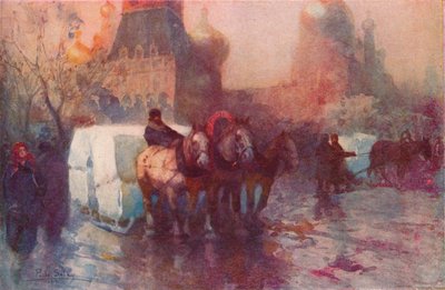 Jään kantaminen Moskovassa, 1800-luku tekijältä Paolo Sala