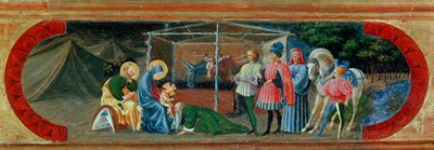 Maagien palvonta. Paolo di Dono dit Paolo Uccellon maalaus (1397-1475) tekijältä Paolo Uccello