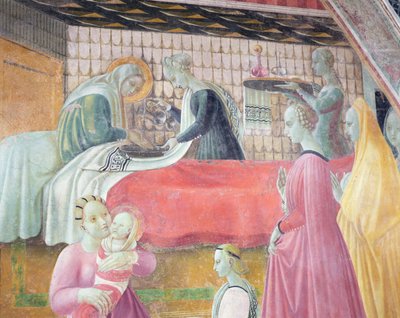 Neitsyen syntymä, Neitsyt taivaaseenastumisen kappelista, 1440 tekijältä Paolo Uccello