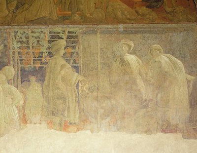 Yksityiskohta "Vihreästä ristin asemasta" (fresko) tekijältä Paolo Uccello