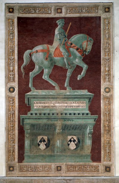 Sir John Hawkwoodin hautamonumentti - Fresko tekijältä Paolo Uccello