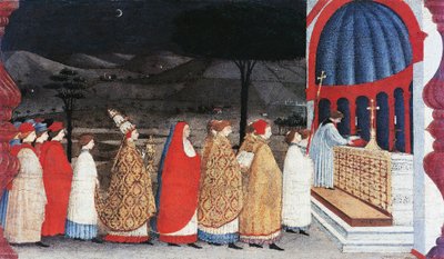 Predella of the Miracle of the Profaned Host tekijältä Paolo Uccello