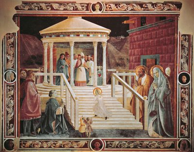Marian esitys temppelissä, Paolo Uccello (1397-1475), Praton katedraali tekijältä Paolo Uccello