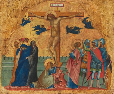 Ristiinnaulitseminen, noin 1340-1345 (tempera paneelille). tekijältä Paolo Veneziano