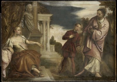 Valinta hyveen ja intohimon välillä tekijältä Paolo Veronese (follower of)