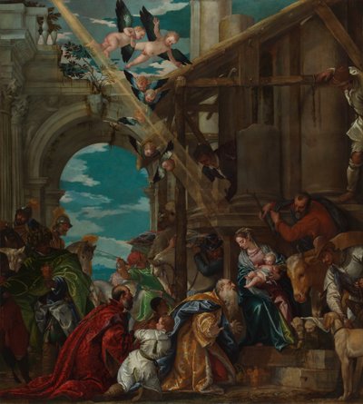 Pagsamba sa mga Hari, 1573finn tekijältä Paolo Veronese