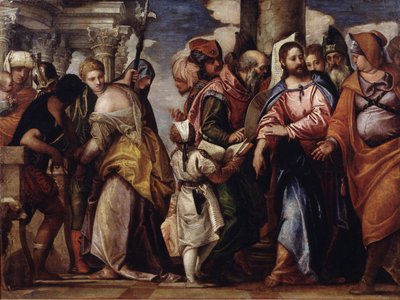 Kristus ja aviorikoksesta vangittu nainen tekijältä Paolo Veronese