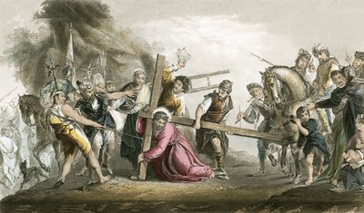 Kristus kantaa ristiä tekijältä Paolo Veronese