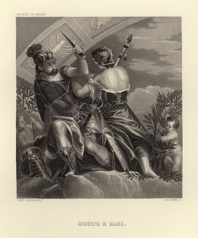 Minerva ja Mars tekijältä Paolo Veronese