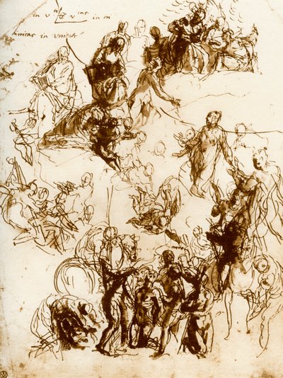 Luonnos Pyhän Yrjön marttyyrikuolemasta, 1913. tekijältä Paolo Veronese