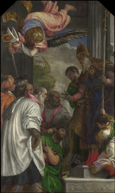 Pyhän Nikolauksen vihkiminen, 1562 tekijältä Paolo Veronese