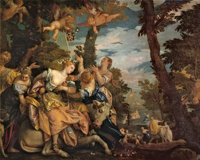 Europan raiskaus, noin 1574. tekijältä Paolo Veronese