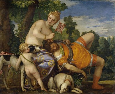 Venus ja Adonis tekijältä Paolo Veronese