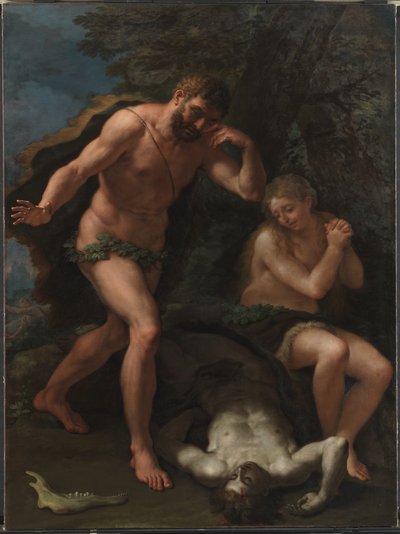 Adam i Eva lamentant-se pel cos d