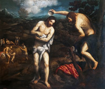 Kristuksen kaste, 1548-1551. tekijältä Paris Bordone