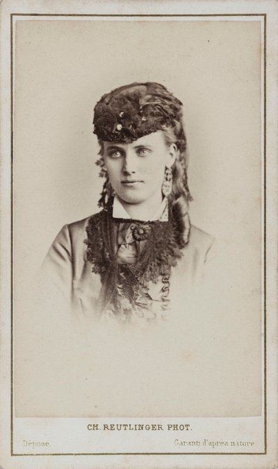 Retrat de Christine Nilsson 1843-1921. finlandès tekijältä Paris . Photo studio Reutlinger