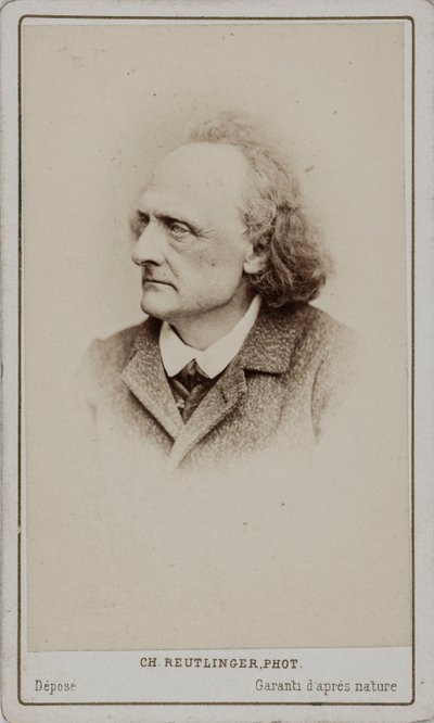 Pianisti ja säveltäjä Henry Litolffin muotokuva 1818-1891. tekijältä Paris . Photo studio Reutlinger