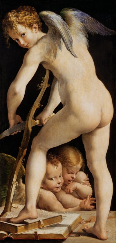 Amor veistämällä jousen tekijältä Parmigianino